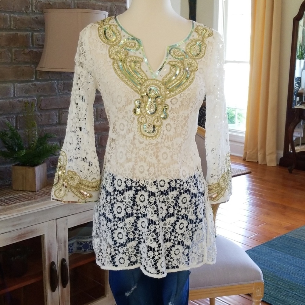 White Lace Tunic
